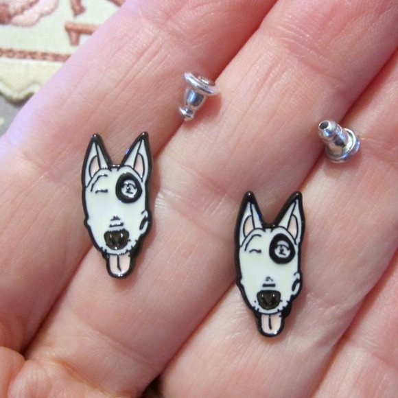 Bull Terrier Earrings Dog #3~Hypoallergenic - Picture 2 of 4